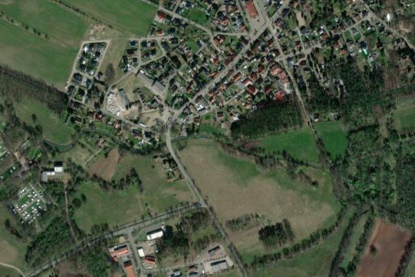 Imagen de satélite del entorno de Südumfluter (Burg/Spreewald)