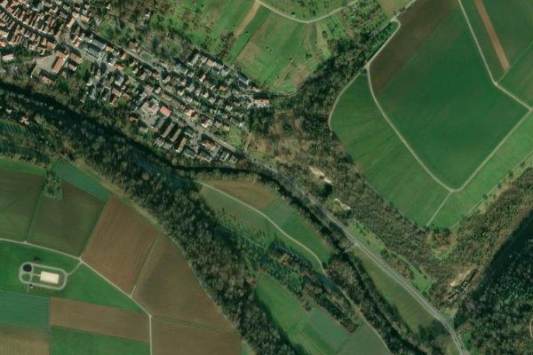 Imagen de satélite del entorno de Murr (Steinheim)