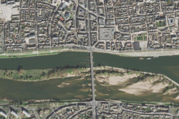 Imagen de satélite del entorno de Loire à Orléans