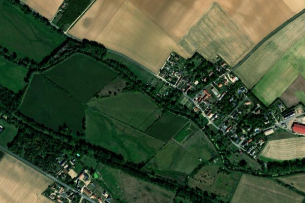 Imagen de satélite del entorno de l'Auron (Bourges)