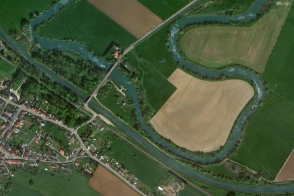 Imagen de satélite del entorno de La Meuse (Remilly-Aillicourt)