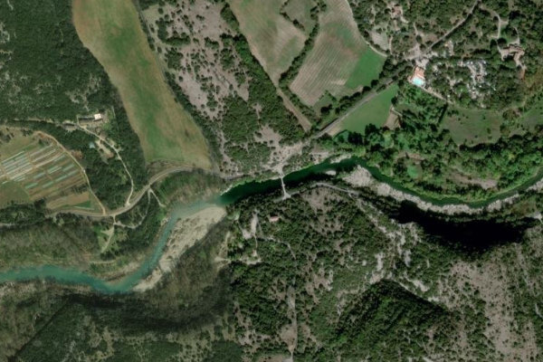 Imagen de satélite del entorno de L'Hérault (Brissac)
