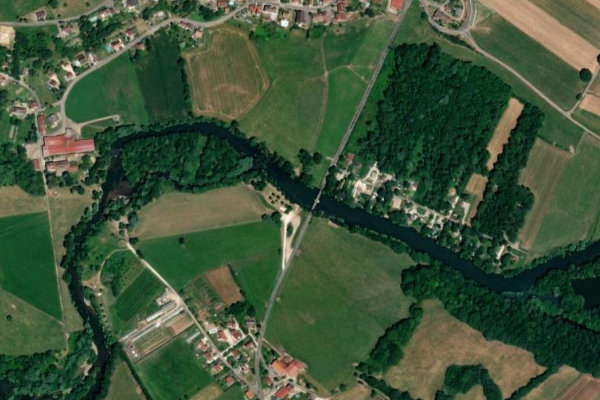 Imagen de satélite del entorno de L'Ognon (Blarians)
