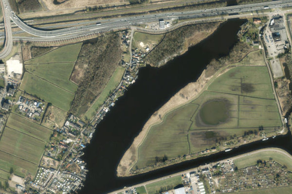 Imagen de satélite del entorno de Binnen Liede (Haarlem)