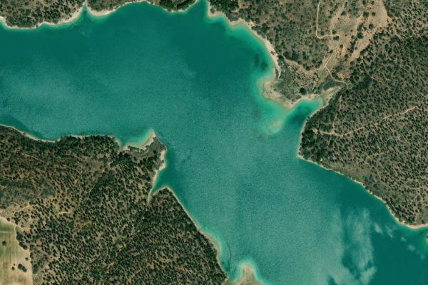 Imagen de satélite del entorno de Embalse de Peñarroya