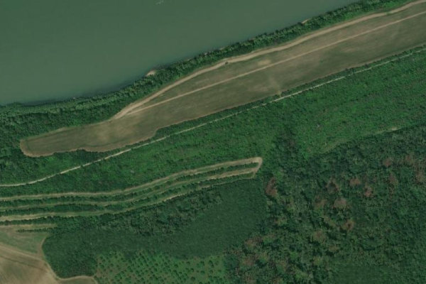 Imagen de satélite del entorno de Danube (Spanţov)