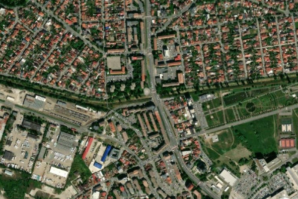 Imagen de satélite del entorno de Peța (Oradea)