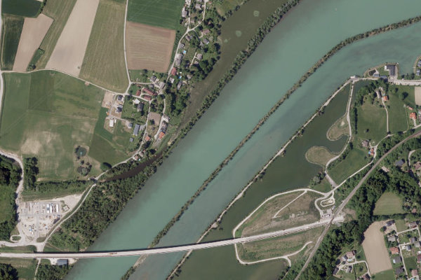Imagen de satélite del entorno de Drau (Völkermarkt)