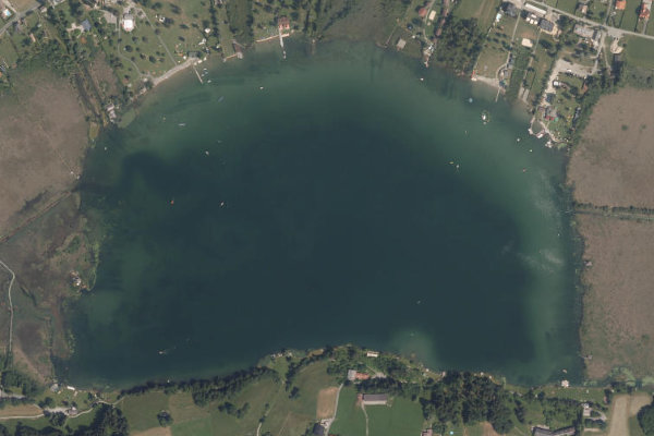 Imagen de satélite del entorno de Pressegger See