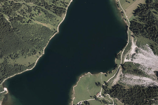 Imagen de satélite del entorno de Vilsalpsee