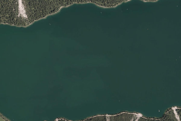 Imagen de satélite del entorno de Heiterwanger See