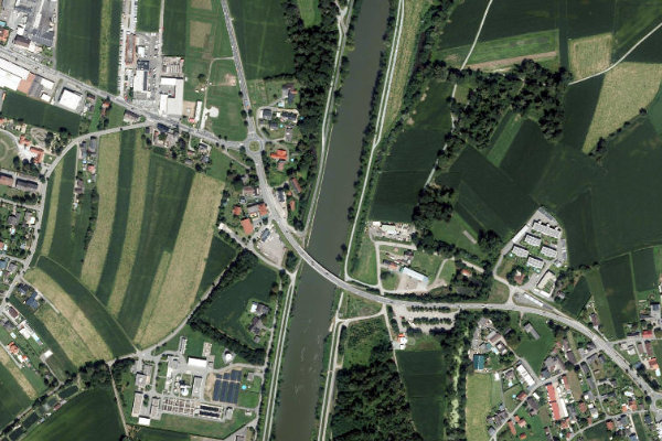 Imagen de satélite del entorno de Mur (Leibnitz)