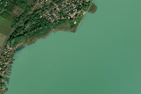 Imagen de satélite del entorno de Balaton
