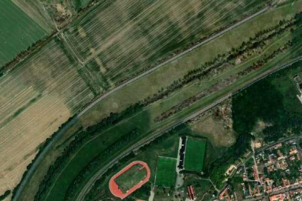 Imagen de satélite del entorno de Ipoly – Balassagyarmat