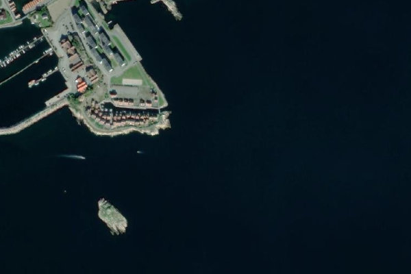 Imagen de satélite del entorno de Njervesfjorden