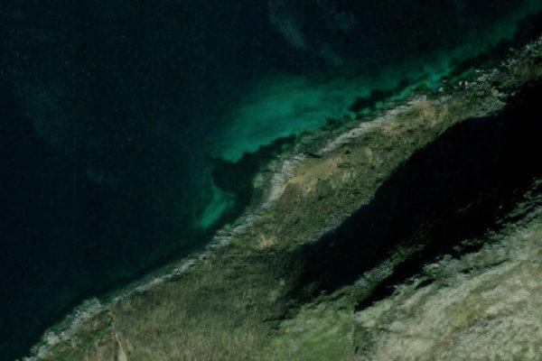 Imagen de satélite del entorno de Kaldhammarsundet