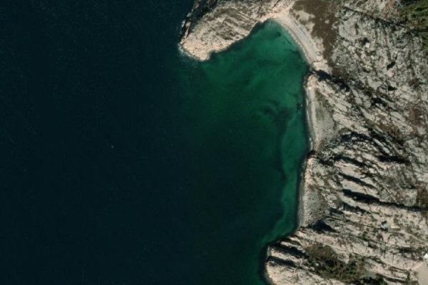 Imagen de satélite del entorno de Metvik