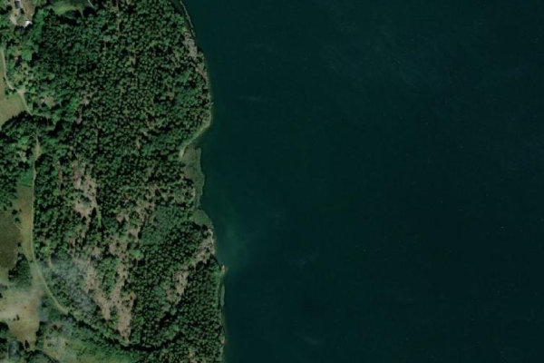 Imagen de satélite del entorno de Baggtorp · costa