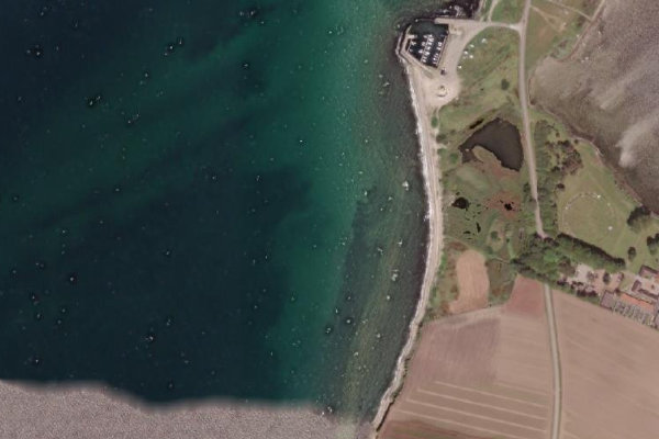 Imagen de satélite del entorno de Agernæs Havn