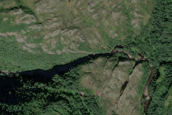 Imagen de satélite del entorno de Laksådalselva
