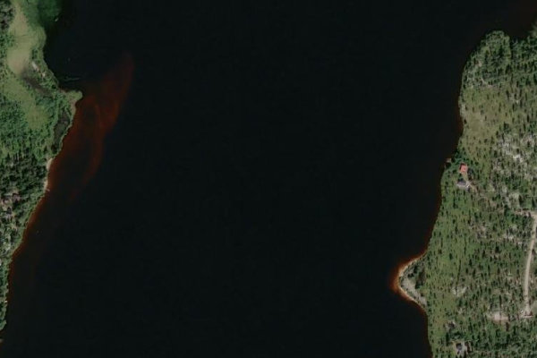 Imagen de satélite del entorno de Harrsjøen