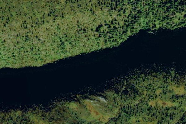 Imagen de satélite del entorno de Laksåa