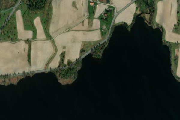 Imagen de satélite del entorno de Maridalsvannet