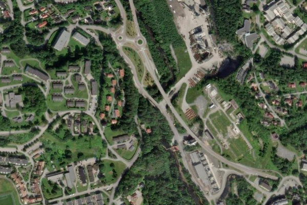 Imagen de satélite del entorno de Sandvikselva