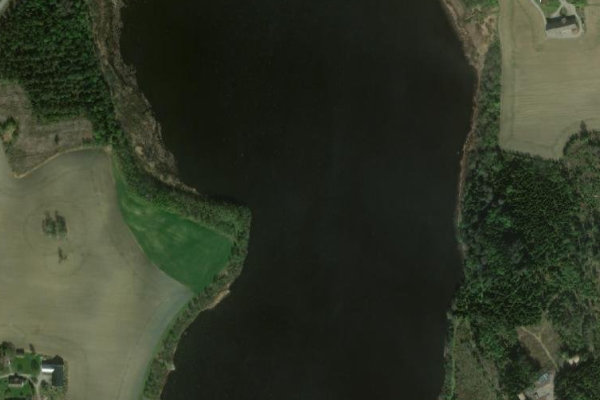 Imagen de satélite del entorno de Nærevatn