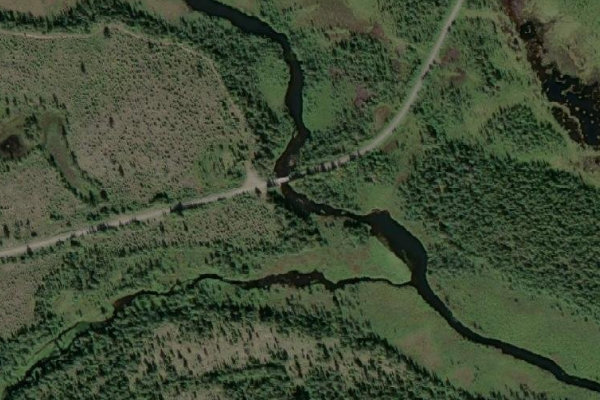 Imagen de satélite del entorno de Liukattijoki
