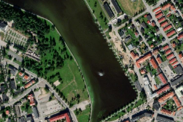 Imagen de satélite del entorno de Bodträsket