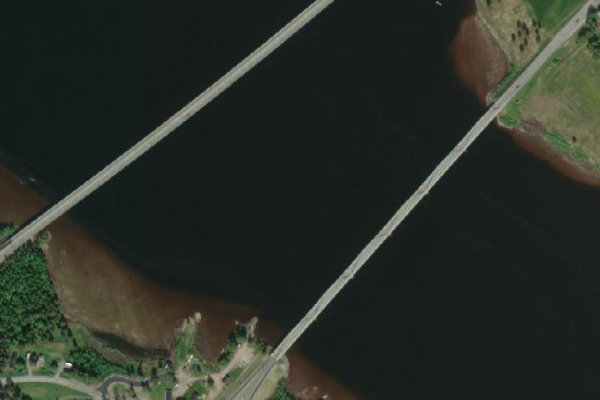 Imagen de satélite del entorno de Luleälven – Luleå