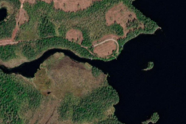 Imagen de satélite del entorno de Stor-Gussjön