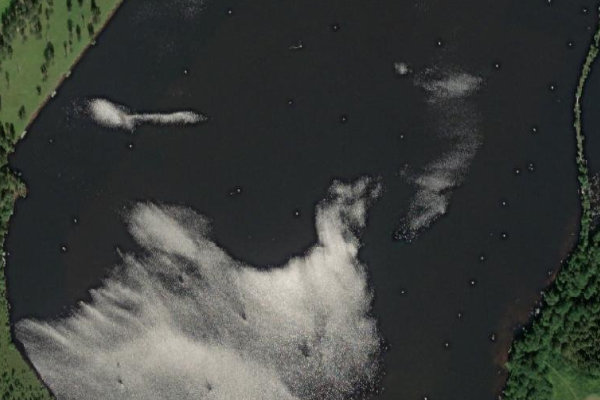 Imagen de satélite del entorno de Bysjön (Borlänge)