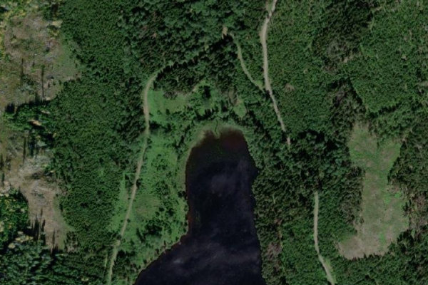 Imagen de satélite del entorno de Långsjön (Hedemora)