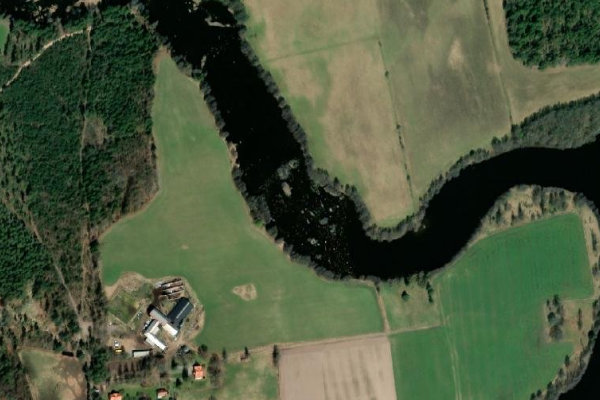 Imagen de satélite del entorno de Gullspångsälven