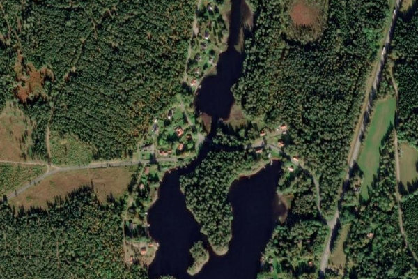 Imagen de satélite del entorno de Stråken – Broholm