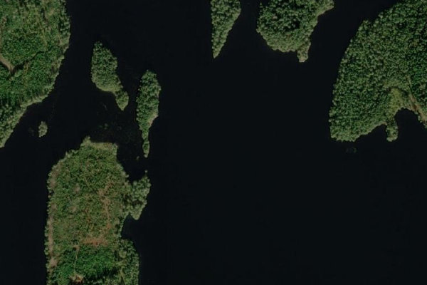 Imagen de satélite del entorno de Norra Vallsjön