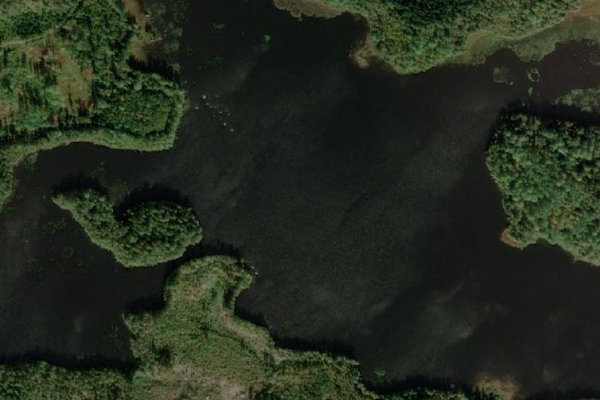 Imagen de satélite del entorno de Skärvetesjön
