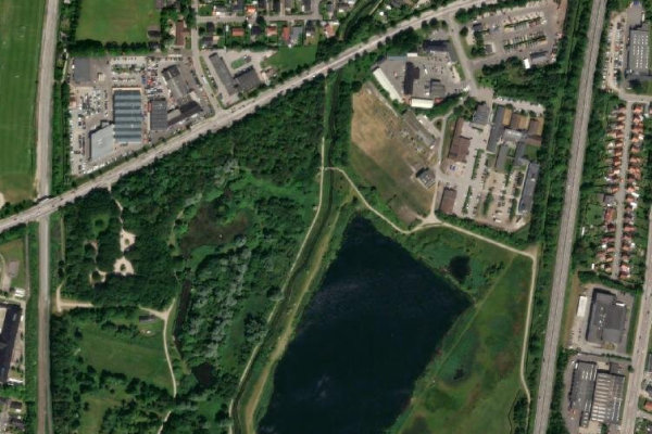Imagen de satélite del entorno de Østerå