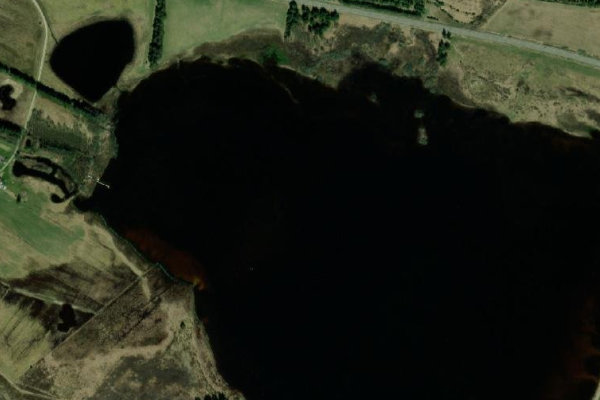 Imagen de satélite del entorno de Førby Sø