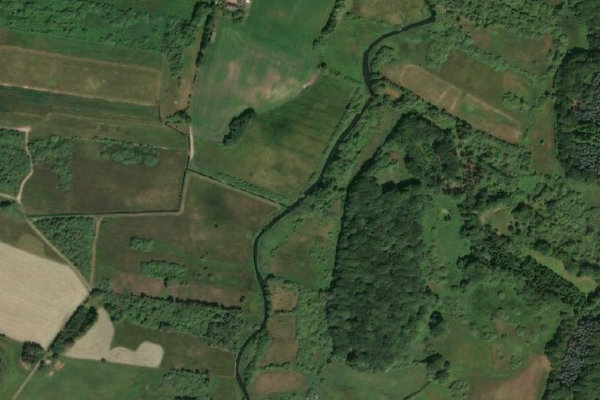 Imagen de satélite del entorno de Lindenborg Å