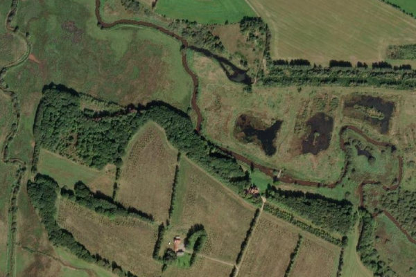 Imagen de satélite del entorno de Omme Å