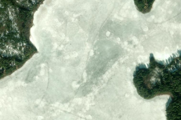 Imagen de satélite del entorno de Luomijärvi