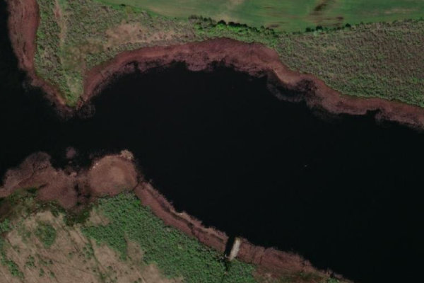 Imagen de satélite del entorno de Luknas ezers