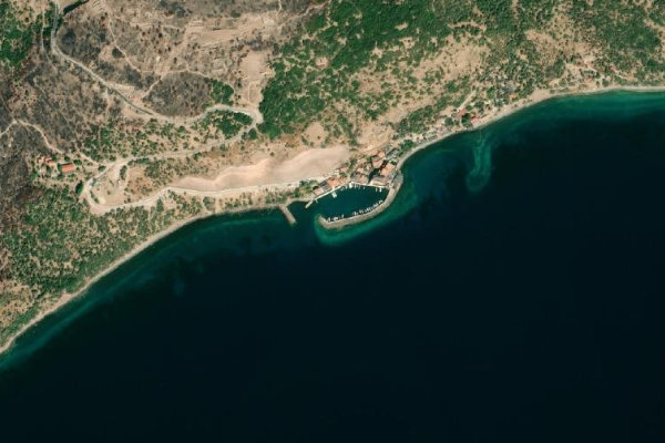 Imagen de satélite del entorno de Behram İskelesi