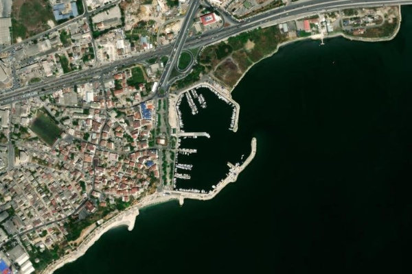 Imagen de satélite del entorno de İDO Büyükçekmece Terminali