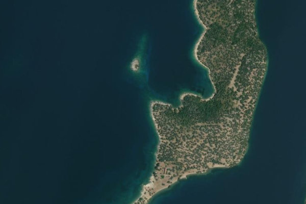 Imagen de satélite del entorno de Glaronísi