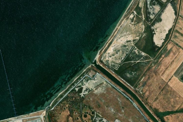 Imagen de satélite del entorno de Anthemoús Potamós