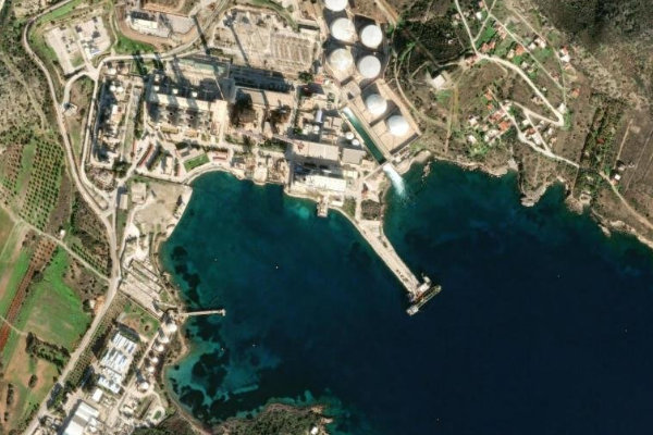 Imagen de satélite del entorno de Lavrio Port